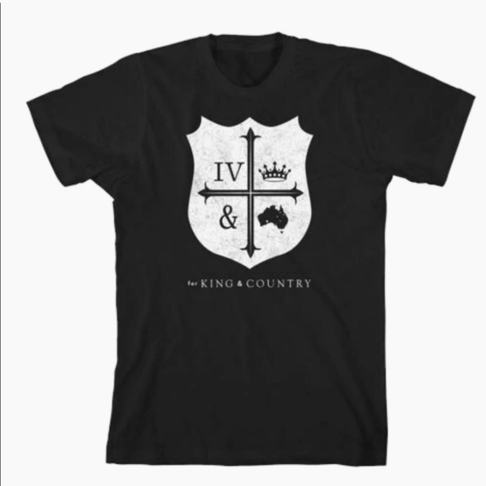 For King & Country Black Crest Graphic Tee